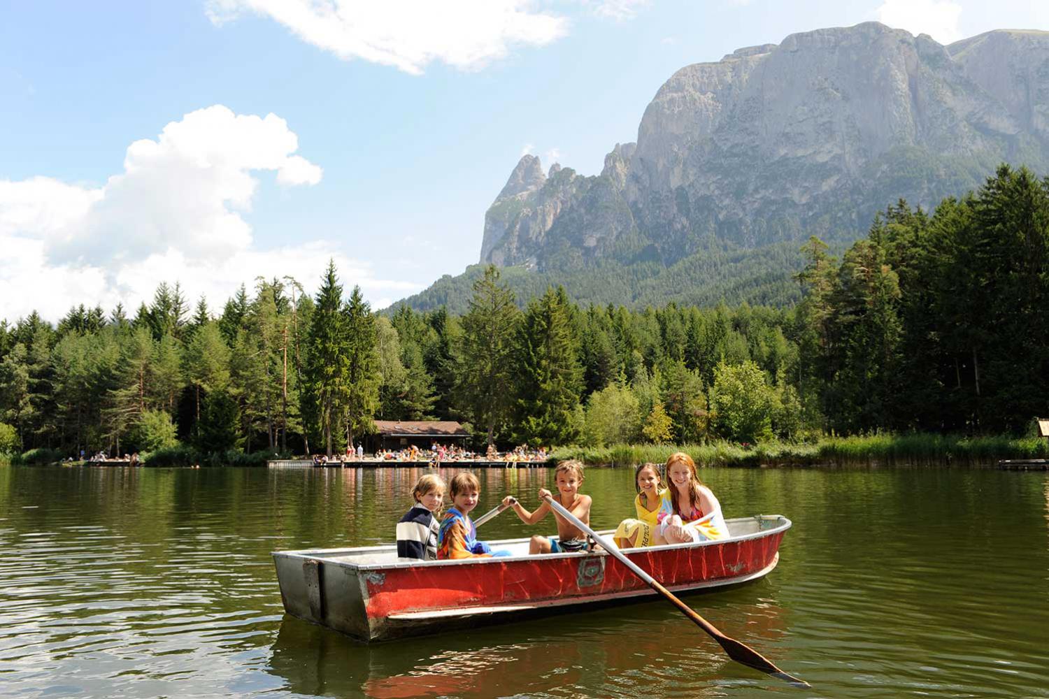 Völser Weiher – mountain lake for swimming