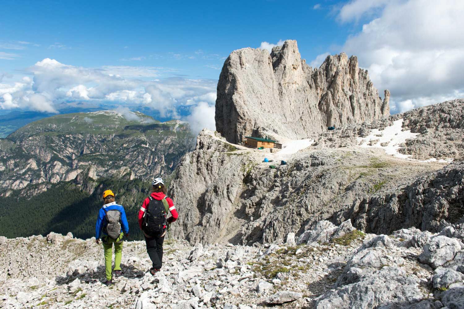 Trekking and mountaineering in the Dolomites